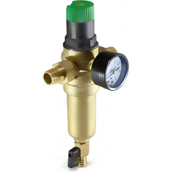 Фильтр со встроенным редуктором давления поршневого типа для горячей воды GAPPO G1413.04 1/2" Фильтр со встроенным редуктором давления поршневого типа для горячей воды GAPPO G1413.04 1/2"