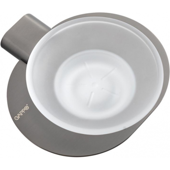 Мыльница GAPPO G309 G30902-9 сатин/оружейная сталь Мыльница GAPPO G309 G30902-9 сатин/оружейная сталь