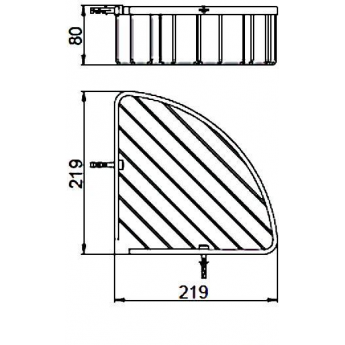Угловая полка корзина в ванную GAPPO G334 Угловая полка корзина в ванную GAPPO G334
